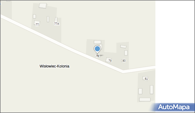 Wisłowiec, Wisłowiec, 78, mapa Wisłowiec