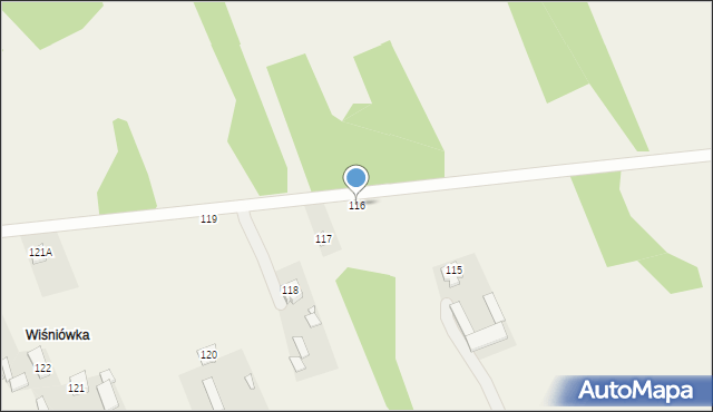 Wiśniew, Wiśniew, 116, mapa Wiśniew