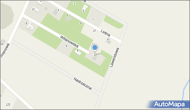 Wiśniew, Wilanowska, 12, mapa Wiśniew