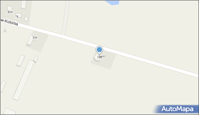 Wiśniew-Kolonia, Wiśniew-Kolonia, 33B, mapa Wiśniew-Kolonia