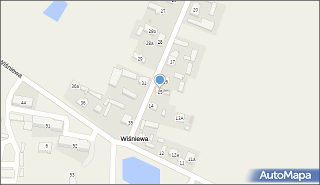 Wiśniewa, Wiśniewa, 15, mapa Wiśniewa