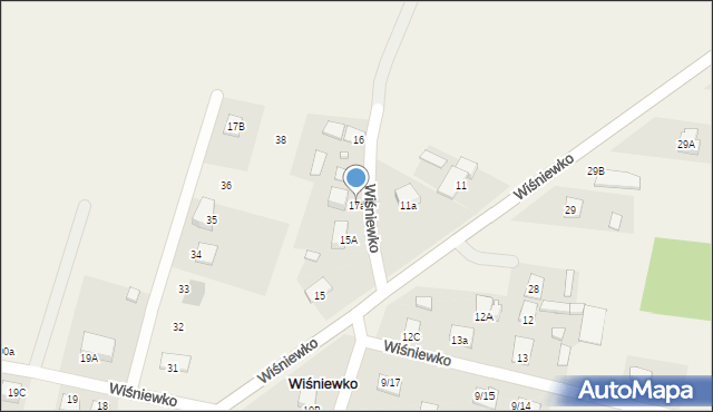 Wiśniewko, Wiśniewko, 17a, mapa Wiśniewko
