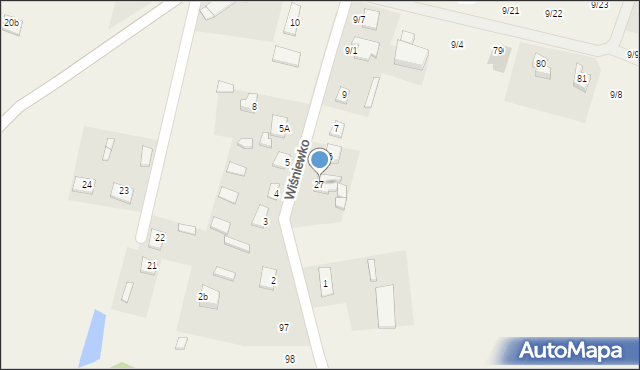 Wiśniewko, Wiśniewko, 27, mapa Wiśniewko