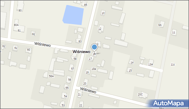 Wiśniewo, Wiśniewo, 16, mapa Wiśniewo