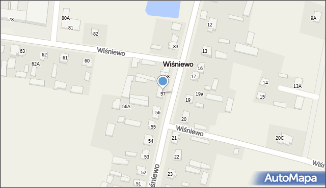 Wiśniewo, Wiśniewo, 57, mapa Wiśniewo