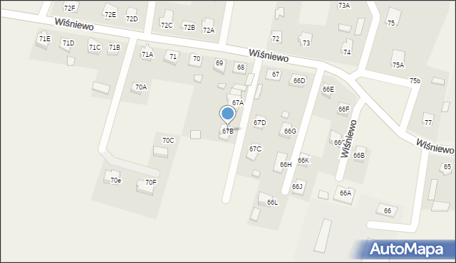 Wiśniewo, Wiśniewo, 67B, mapa Wiśniewo