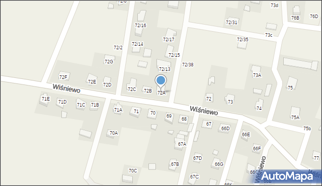 Wiśniewo, Wiśniewo, 72A, mapa Wiśniewo