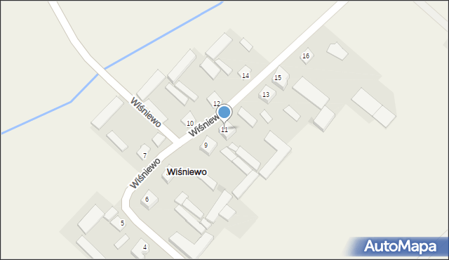 Wiśniewo, Wiśniewo, 11, mapa Wiśniewo