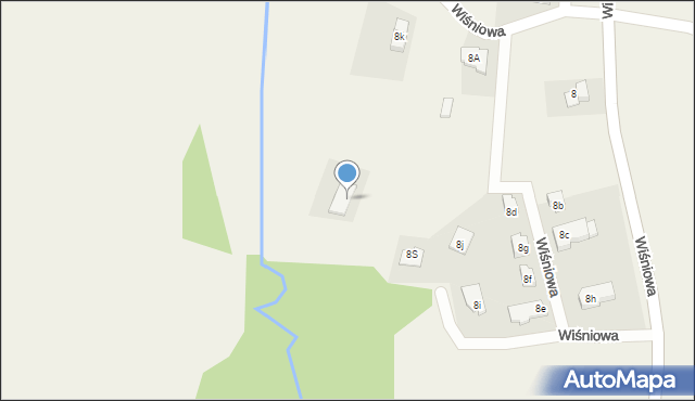 Wiśniowa, Wiśniowa, 8w, mapa Wiśniowa