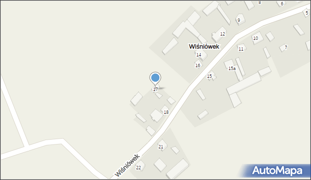 Wiśniówek, Wiśniówek, 17, mapa Wiśniówek