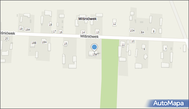 Wiśniówek, Wiśniówek, 13a, mapa Wiśniówek