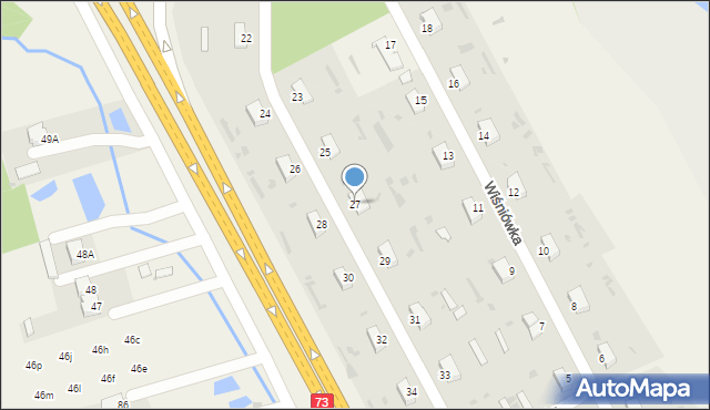 Wiśniówka, Wiśniówka, 27, mapa Wiśniówka