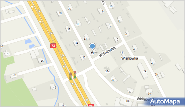 Wiśniówka, Wiśniówka, 35, mapa Wiśniówka