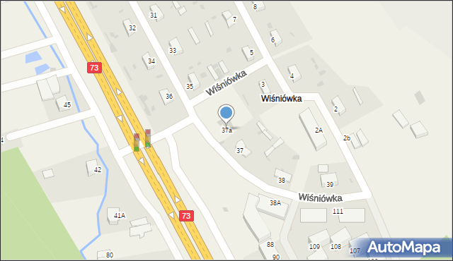 Wiśniówka, Wiśniówka, 37a, mapa Wiśniówka