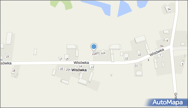 Wisówka, Wisówka, 11A, mapa Wisówka