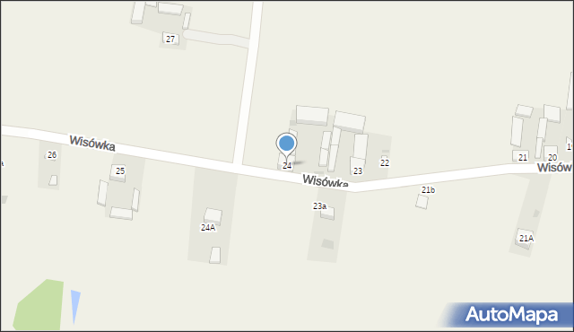 Wisówka, Wisówka, 24, mapa Wisówka