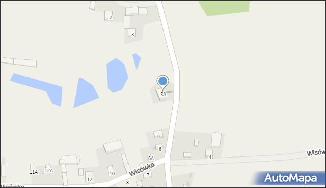 Wisówka, Wisówka, 3A, mapa Wisówka