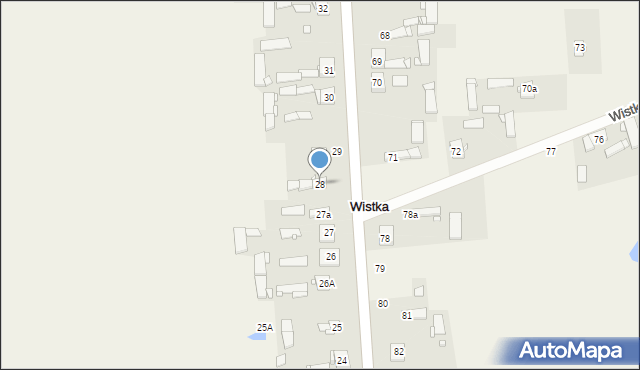 Wistka, Wistka, 28, mapa Wistka