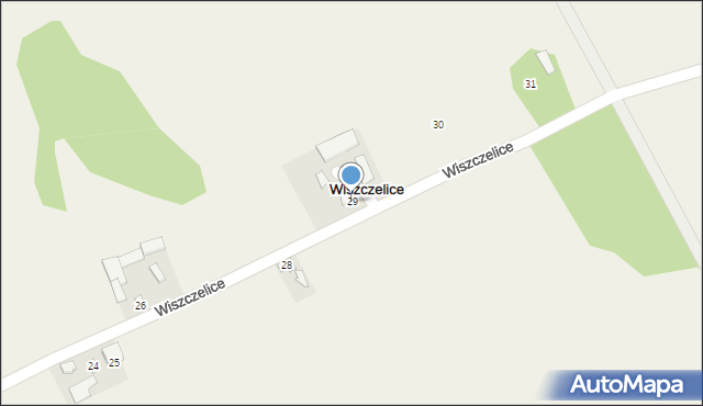 Wiszczelice, Wiszczelice, 29, mapa Wiszczelice