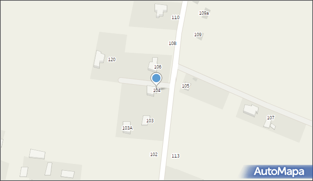 Witaniów, Witaniów, 104, mapa Witaniów