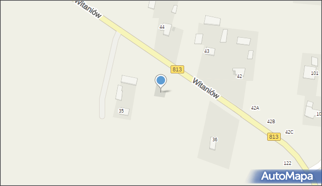 Witaniów, Witaniów, 35a, mapa Witaniów