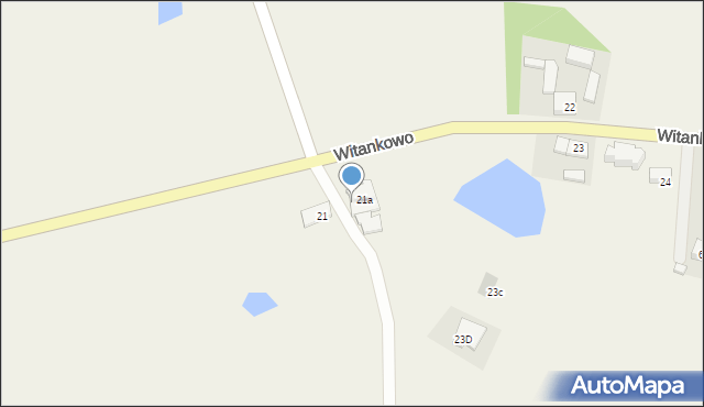 Witankowo, Witankowo, 21b, mapa Witankowo