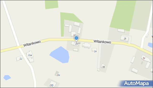 Witankowo, Witankowo, 23, mapa Witankowo