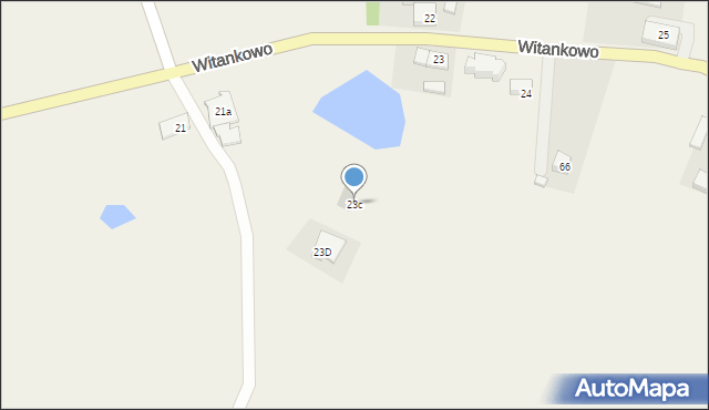 Witankowo, Witankowo, 23c, mapa Witankowo