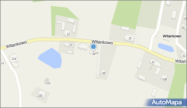 Witankowo, Witankowo, 24, mapa Witankowo