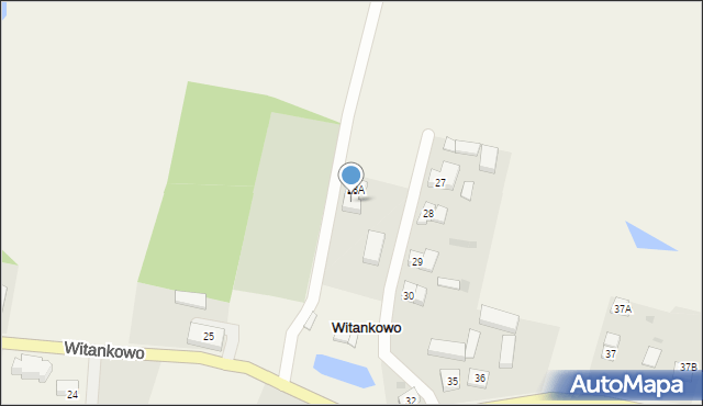 Witankowo, Witankowo, 28B, mapa Witankowo