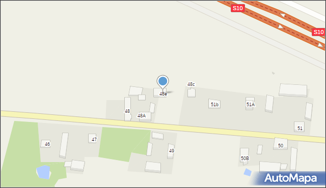 Witankowo, Witankowo, 48e, mapa Witankowo