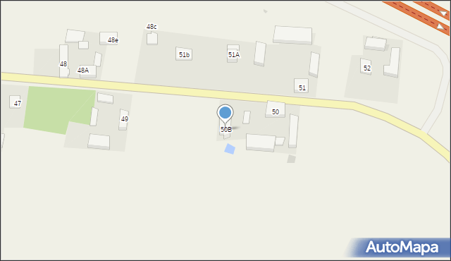 Witankowo, Witankowo, 50B, mapa Witankowo