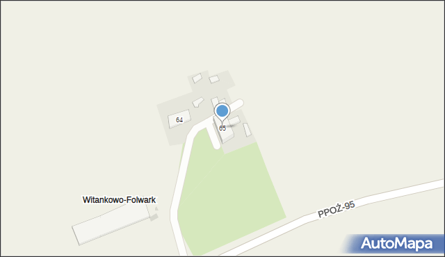 Witankowo, Witankowo, 65, mapa Witankowo