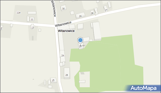 Witanowice, Witanowice, 25, mapa Witanowice