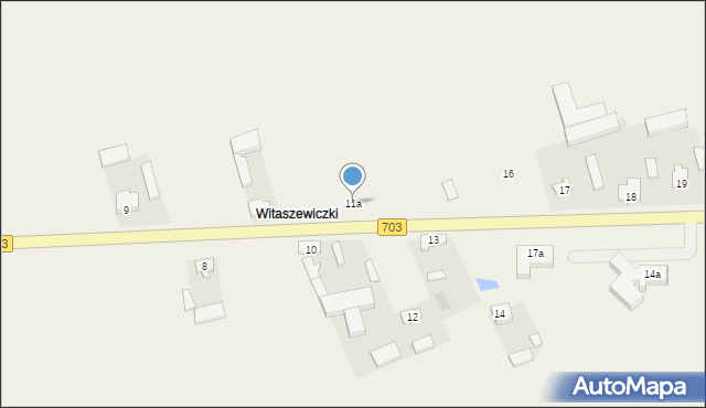 Witaszewice, Witaszewice, 11a, mapa Witaszewice