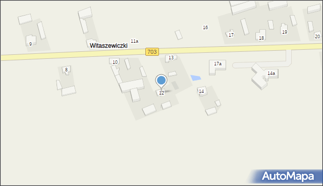 Witaszewice, Witaszewice, 12, mapa Witaszewice