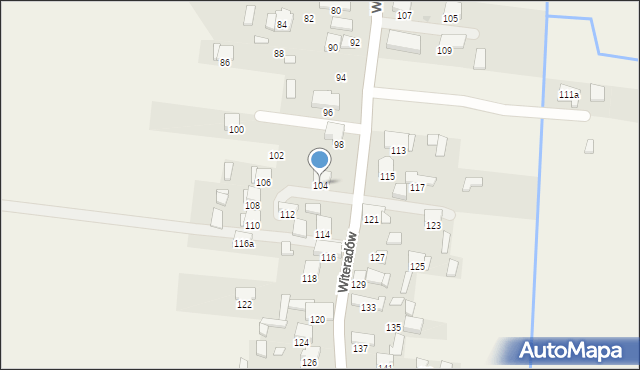 Witeradów, Witeradów, 104, mapa Witeradów