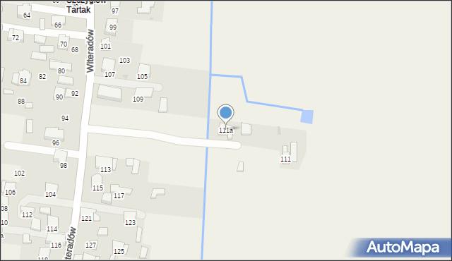 Witeradów, Witeradów, 111a, mapa Witeradów