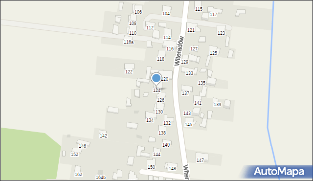 Witeradów, Witeradów, 124, mapa Witeradów