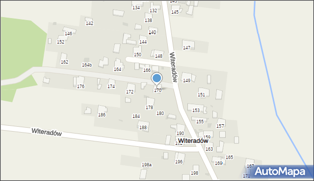 Witeradów, Witeradów, 170, mapa Witeradów