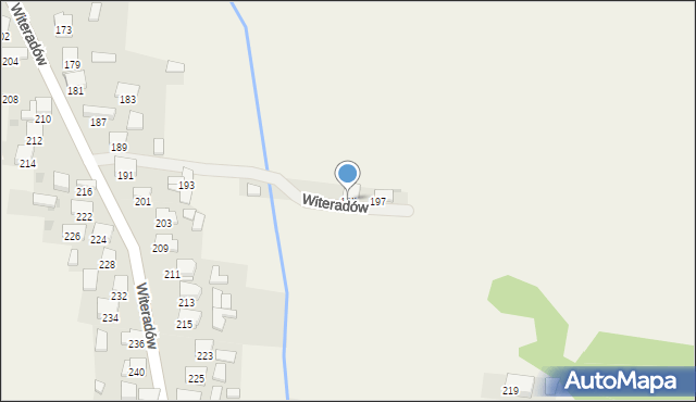 Witeradów, Witeradów, 195, mapa Witeradów