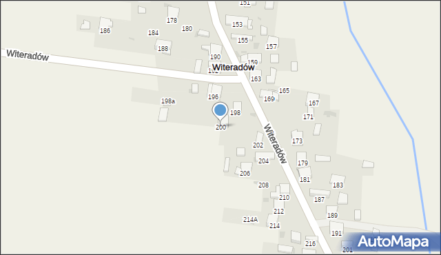 Witeradów, Witeradów, 200, mapa Witeradów