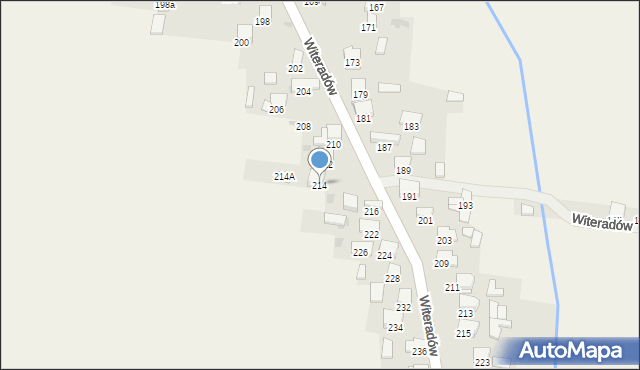 Witeradów, Witeradów, 214, mapa Witeradów
