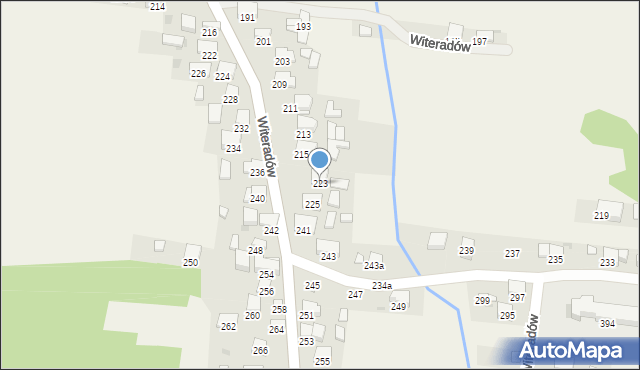 Witeradów, Witeradów, 223, mapa Witeradów