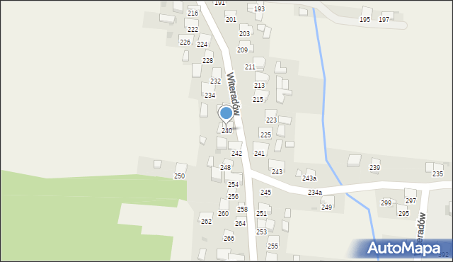 Witeradów, Witeradów, 240, mapa Witeradów