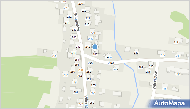 Witeradów, Witeradów, 243, mapa Witeradów