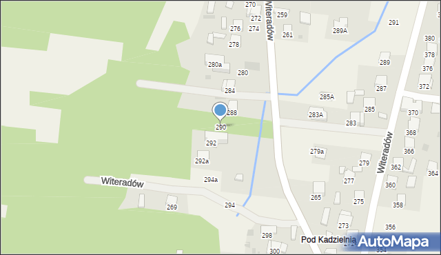 Witeradów, Witeradów, 290, mapa Witeradów