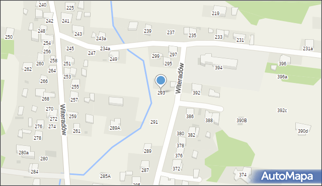 Witeradów, Witeradów, 293, mapa Witeradów