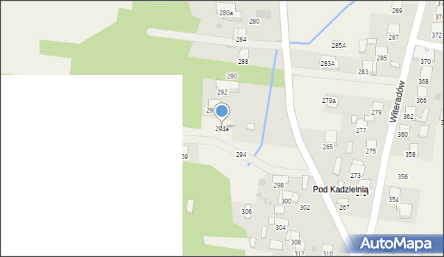 Witeradów, Witeradów, 294a, mapa Witeradów