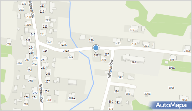 Witeradów, Witeradów, 299, mapa Witeradów